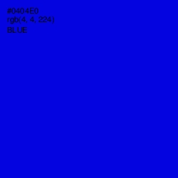 #0404E0 - Blue Color Image
