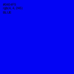 #0404F5 - Blue Color Image