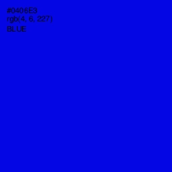 #0406E3 - Blue Color Image