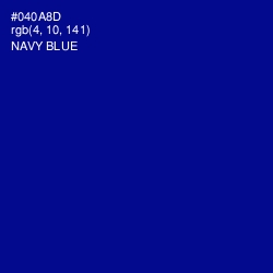 #040A8D - Navy Blue Color Image