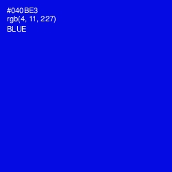 #040BE3 - Blue Color Image