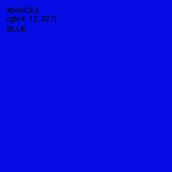 #040CE3 - Blue Color Image