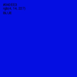 #040EE3 - Blue Color Image