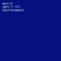 #04117F - Deep Koamaru Color Image