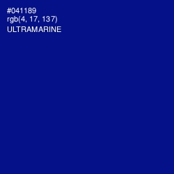 #041189 - Ultramarine Color Image
