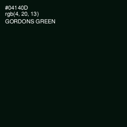 #04140D - Gordons Green Color Image