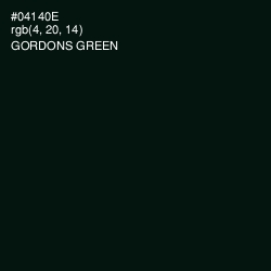 #04140E - Gordons Green Color Image