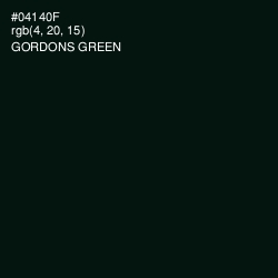 #04140F - Gordons Green Color Image