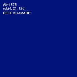 #04157E - Deep Koamaru Color Image