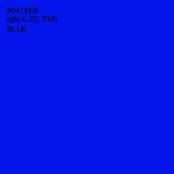 #0416EB - Blue Color Image