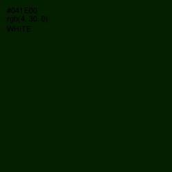 #041E00 - Black Forest Color Image