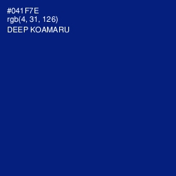 #041F7E - Deep Koamaru Color Image