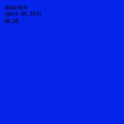 #0424EA - Blue Color Image