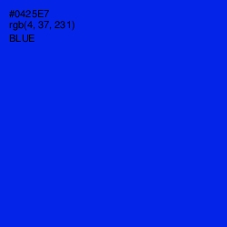 #0425E7 - Blue Color Image