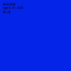 #0425E8 - Blue Color Image