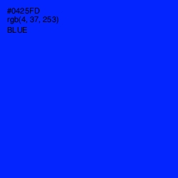 #0425FD - Blue Color Image