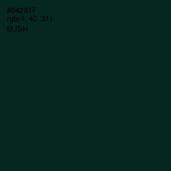 #04281F - Bush Color Image