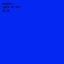 #0428F1 - Blue Color Image