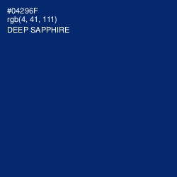 #04296F - Deep Sapphire Color Image
