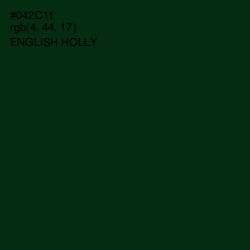 #042C11 - English Holly Color Image