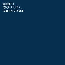 #042F51 - Green Vogue Color Image