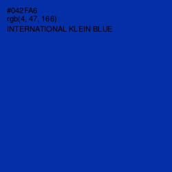 #042FA6 - International Klein Blue Color Image