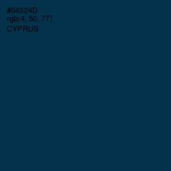 #04324D - Cyprus Color Image