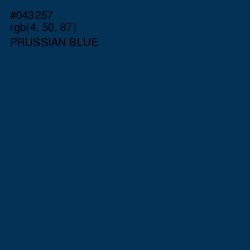 #043257 - Prussian Blue Color Image