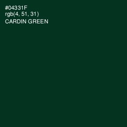 #04331F - Cardin Green Color Image