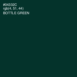 #04332C - Bottle Green Color Image