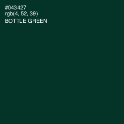 #043427 - Bottle Green Color Image