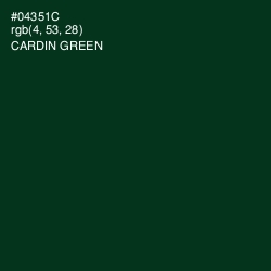 #04351C - Cardin Green Color Image