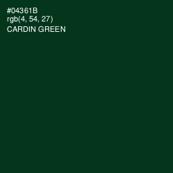 #04361B - Cardin Green Color Image