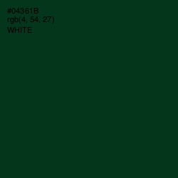 #04361B - Cardin Green Color Image