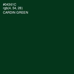 #04361C - Cardin Green Color Image