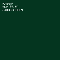 #04361F - Cardin Green Color Image