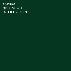 #043620 - Bottle Green Color Image