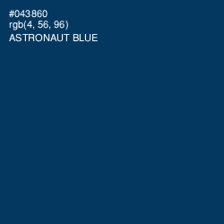 #043860 - Astronaut Blue Color Image