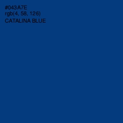 #043A7E - Catalina Blue Color Image