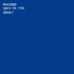 #043B8B - Smalt Color Image