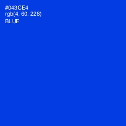 #043CE4 - Blue Color Image