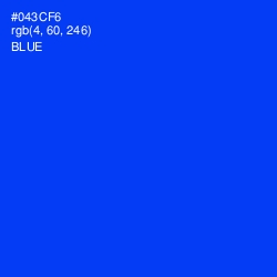 #043CF6 - Blue Color Image