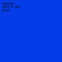 #043DE8 - Blue Color Image