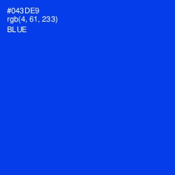 #043DE9 - Blue Color Image