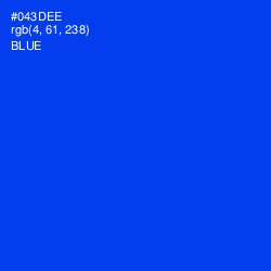 #043DEE - Blue Color Image