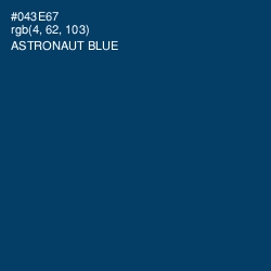 #043E67 - Astronaut Blue Color Image
