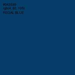 #043E69 - Regal Blue Color Image