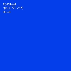 #043EEB - Blue Color Image
