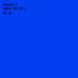 #043EF1 - Blue Color Image