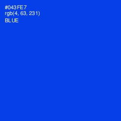 #043FE7 - Blue Color Image